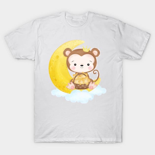 Monkey T-Shirt by O2Graphic